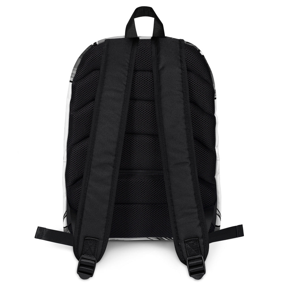 Moto Maven Classic Black & White Backpack