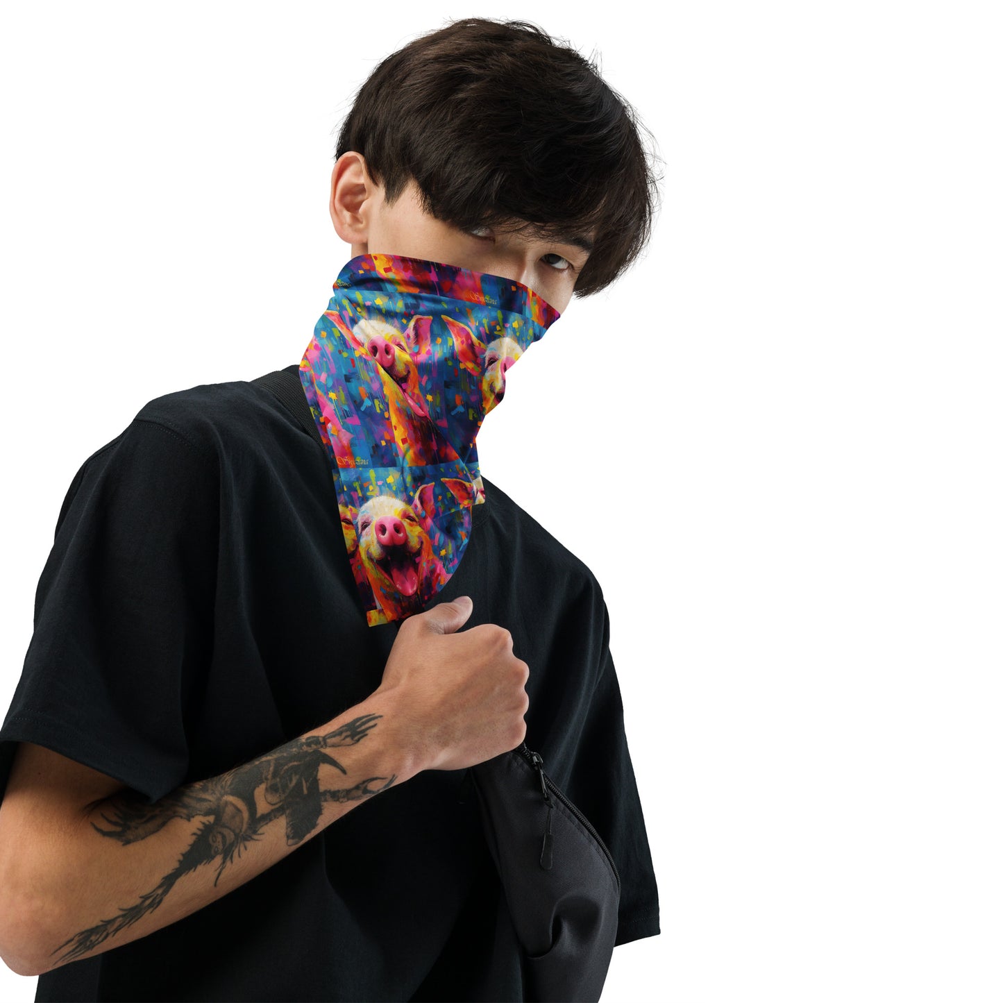 Happy as a Pig - All-over print bandana