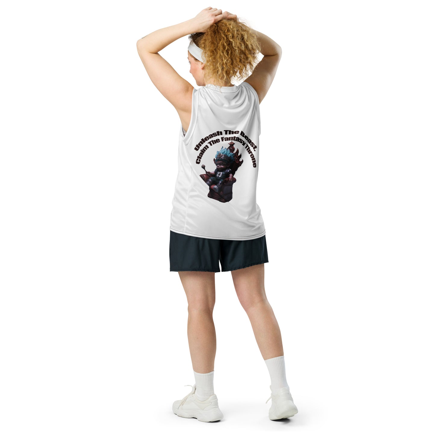 Gridiron King Recycled unisex basketball jersey