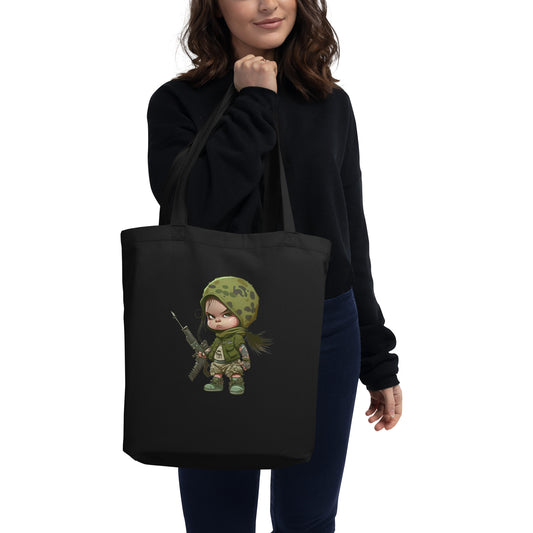 Battle Army Girl Eco Tote Bag