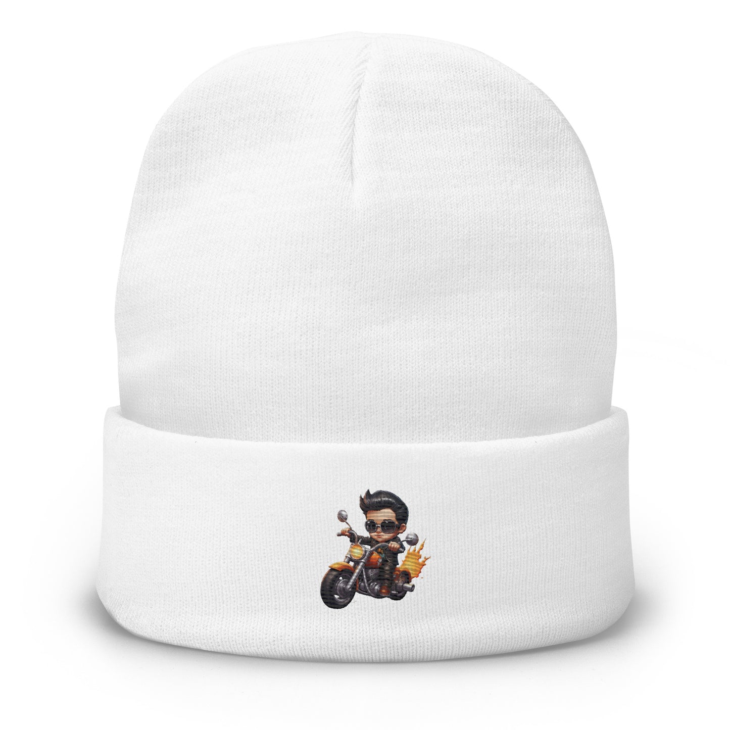 Lil King of Flames Embroidered Beanie