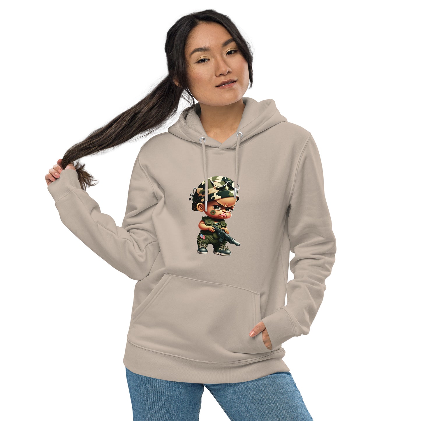 Mini Justice and Barkley Unisex essential eco hoodie