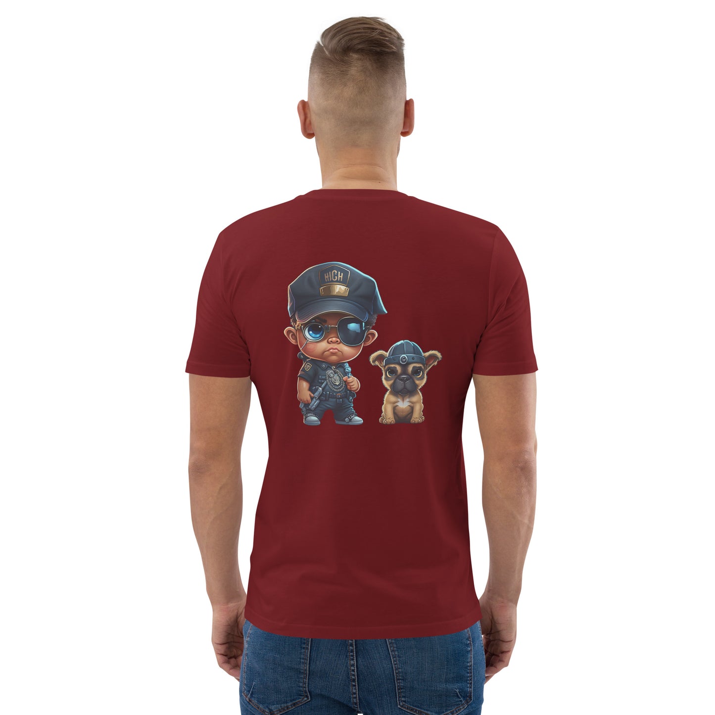 Tiny Enforcer & Paws Unisex organic cotton t-shirt