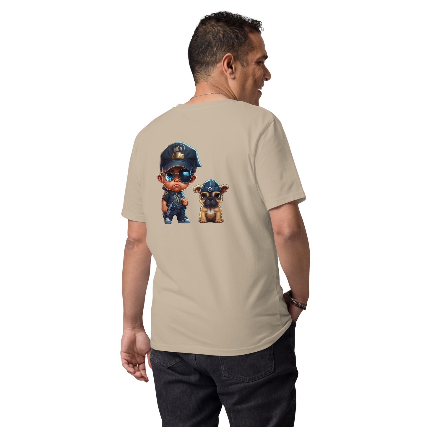 Tiny Enforcer & Paws Unisex organic cotton t-shirt