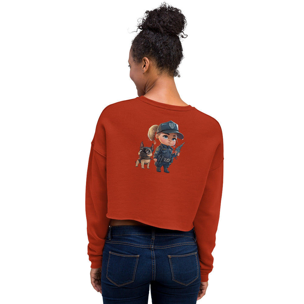 Mini Justice &  Barkley Crop Sweatshirt
