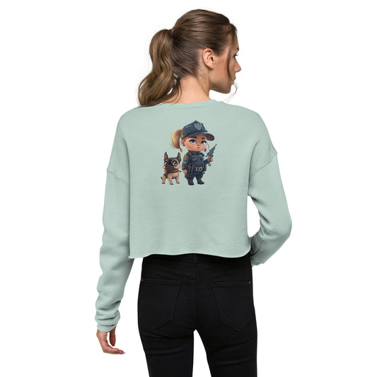 Mini Justice &  Barkley Crop Sweatshirt